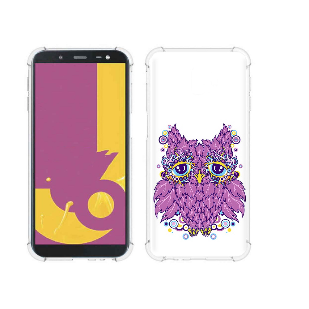 Чехол MyPads Tocco для Samsung Galaxy J6+ (2018) Розовая сова (PT119175.557.147)