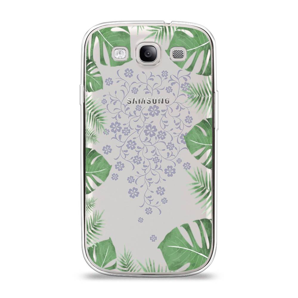 

Чехол Awog на Samsung Galaxy S3 / Самсунг S3 "Листья папоротника рамка", Зеленый, 23750-8