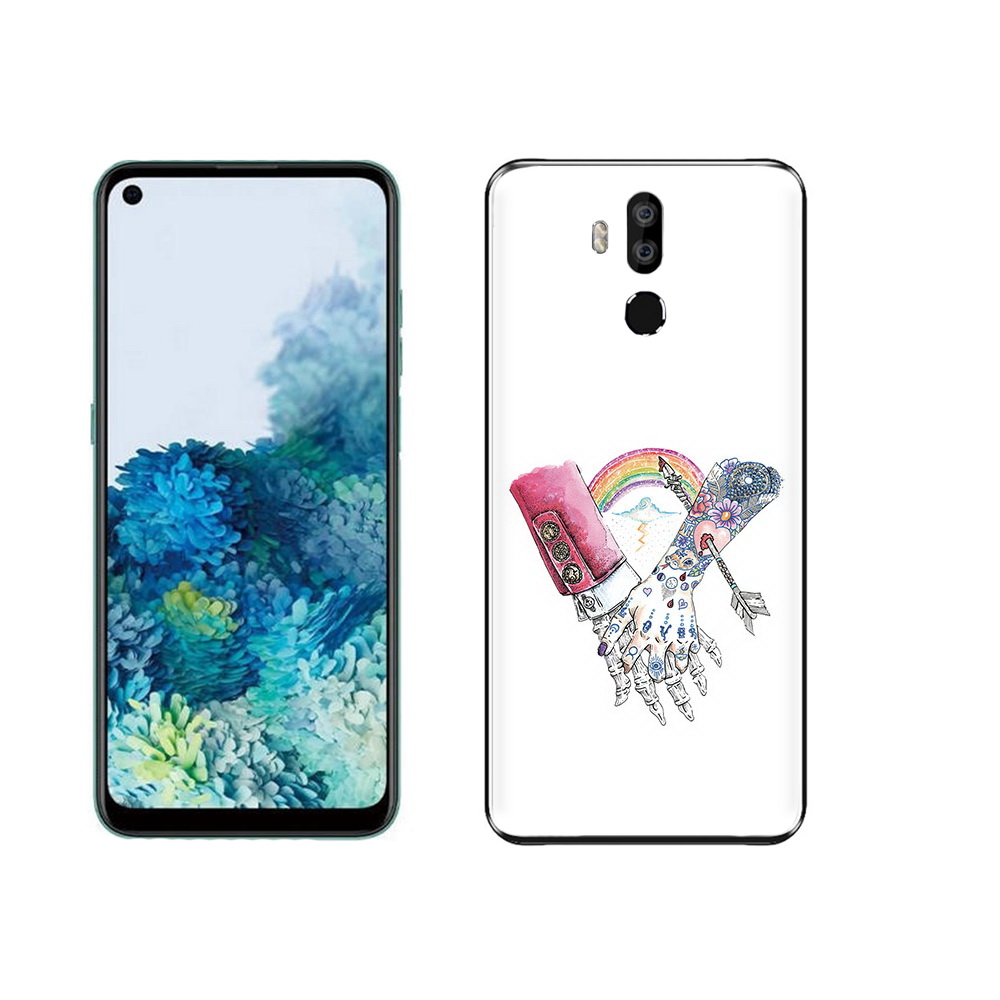 

Чехол MyPads Tocco для Oukitel K9 абстракция руки в татуировках, Прозрачный, Tocco
