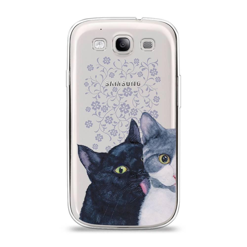 

Чехол Awog на Samsung Galaxy S3 / Самсунг S3 "Кошачья любовь", Синий, 23750-1