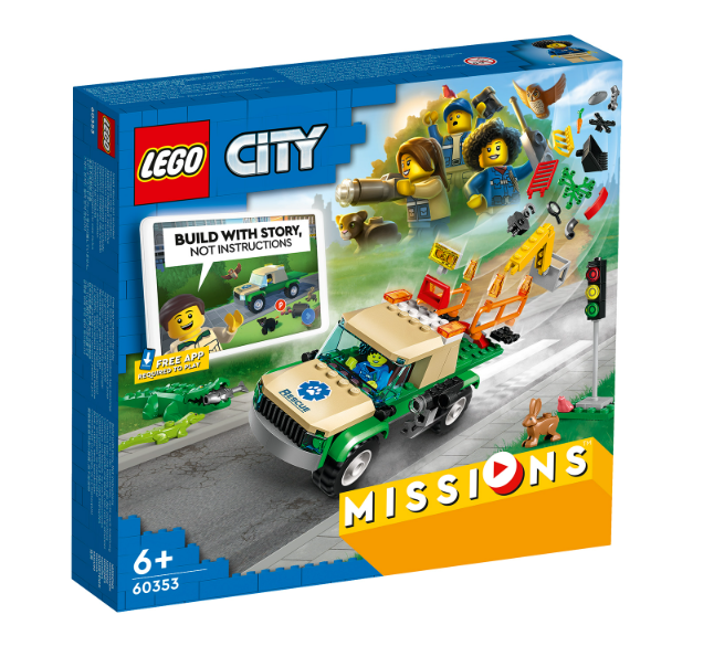 Конструктор LEGO City Миссии по спасению диких животных 60353