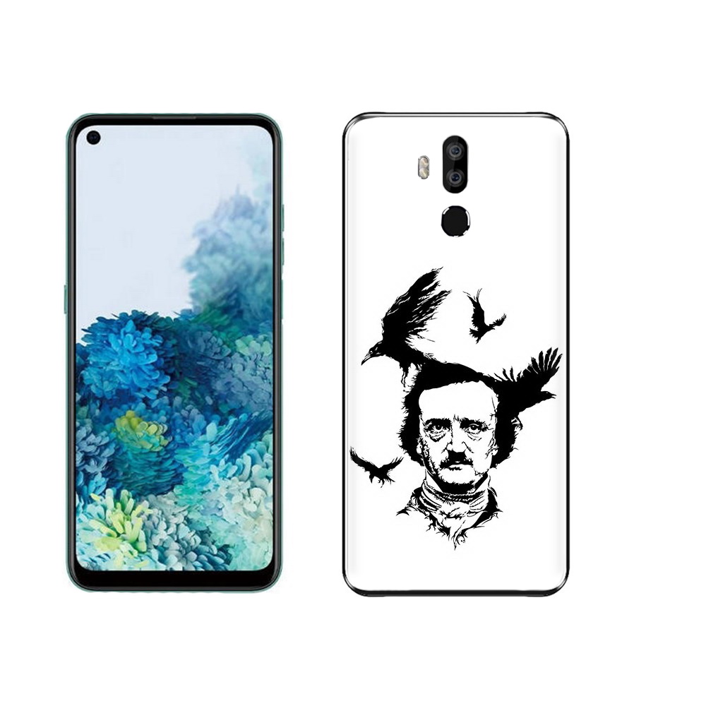 

Чехол MyPads Tocco для Oukitel K9 Эдгар Аллан черно белый, Прозрачный, Tocco