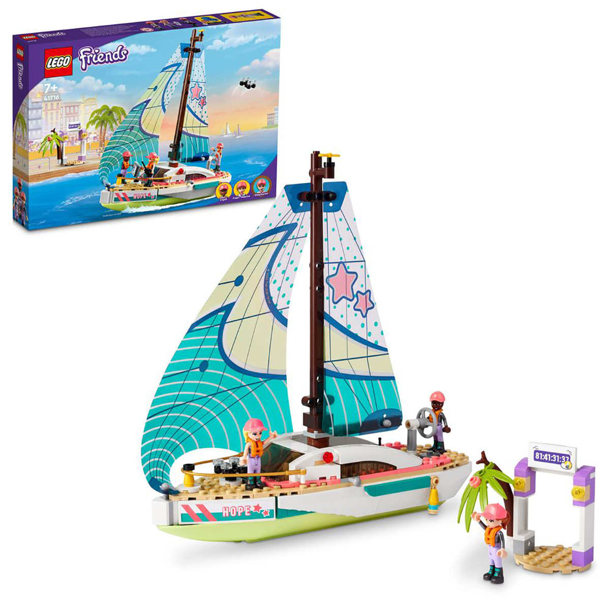 Конструктор LEGO Friends Приключения Стефани на яхте, 304 детали, 41716