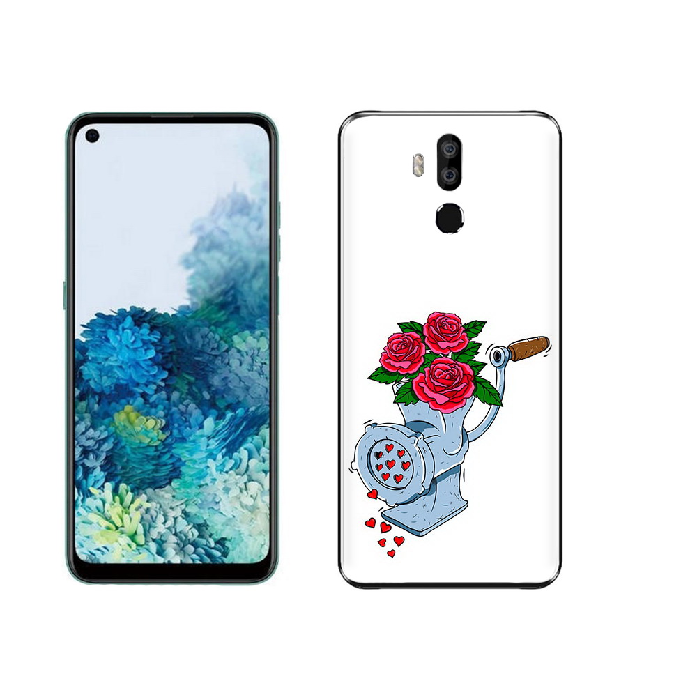 

Чехол MyPads Tocco для Oukitel K9 Цветочные сердца, Прозрачный, Tocco