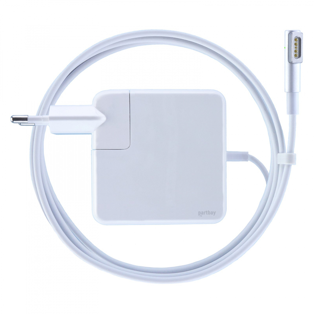 

Блок питания для MacBook Air 13" Late 2008 45W 14.5V 3.1A MS1 TopON, Белый