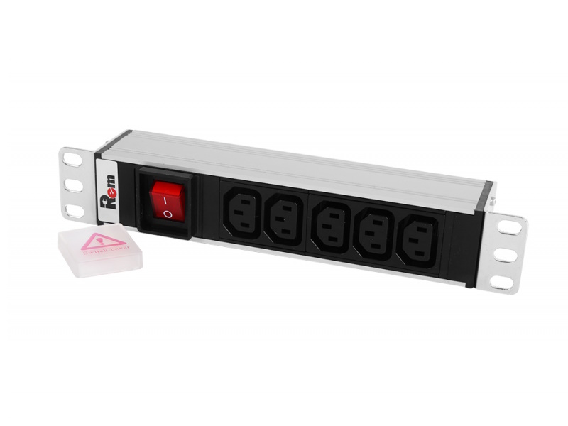 Блок распределения питания Rem R-10-5C13-V-220-Z гор.размещ. 5xC13 базовые 10A C14
