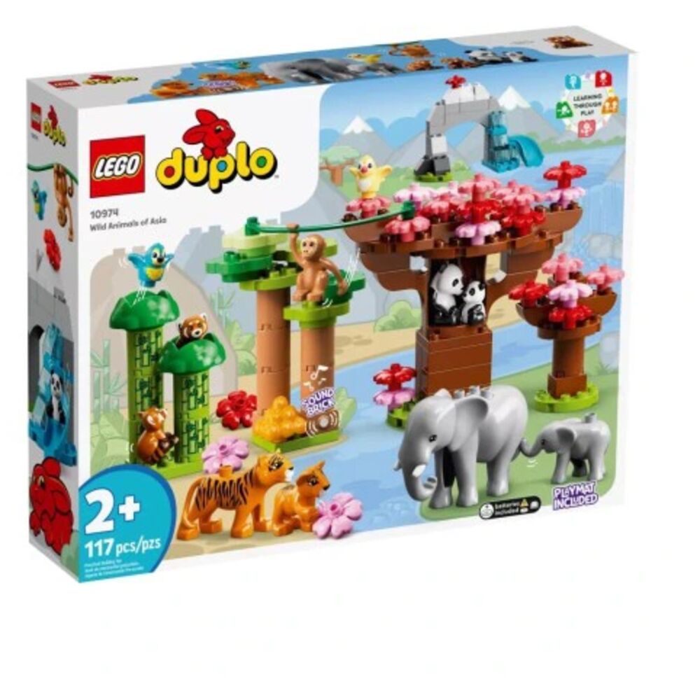 Конструктор LEGO DUPLO Дикие животные Азии 10974 пластиковый кубик lego