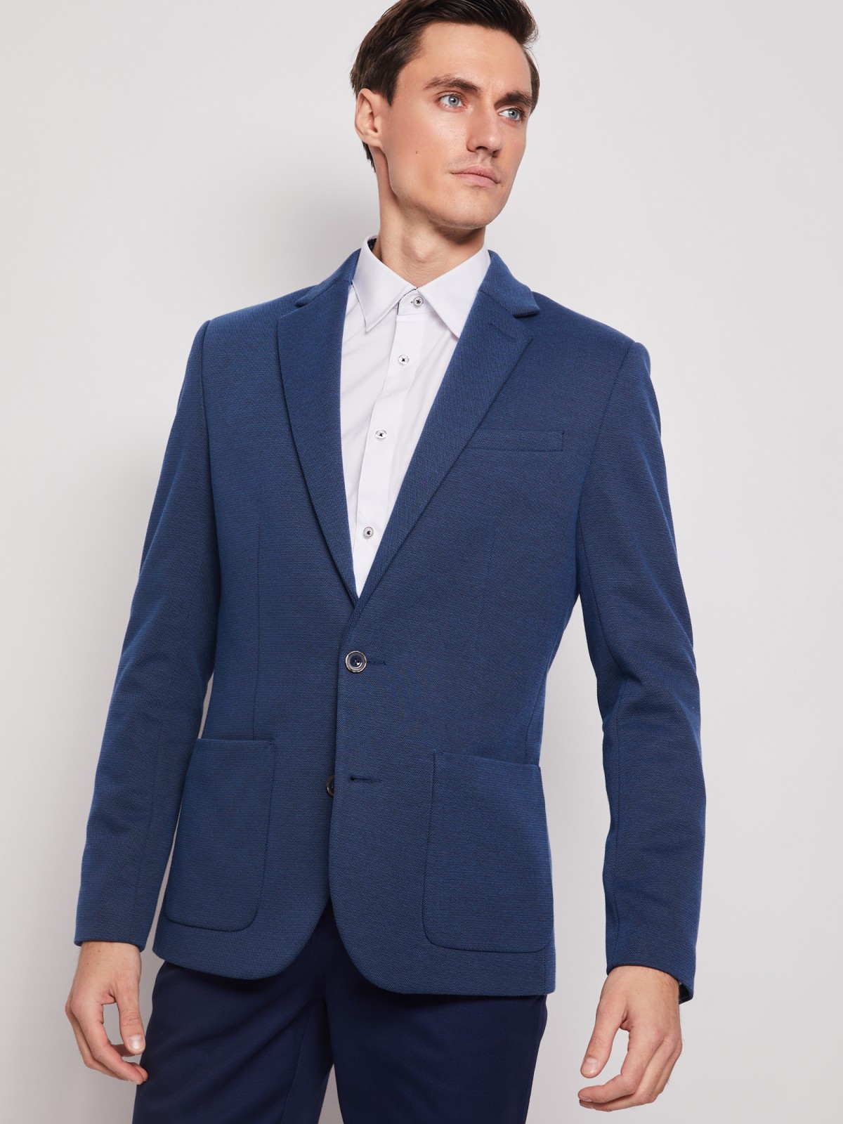 

Пиджак мужской Zolla 012115466012 синий XL, 012115466012