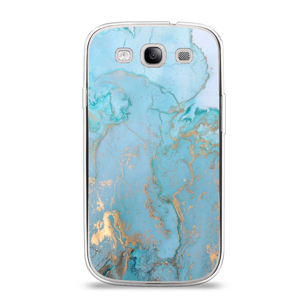

Чехол Awog на Samsung Galaxy S3 / Самсунг S3 "Голубой мрамор рисунок", 23750-3