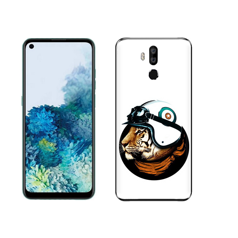 

Чехол MyPads Tocco для Oukitel K9 Тигр в шлеме, Прозрачный, Tocco