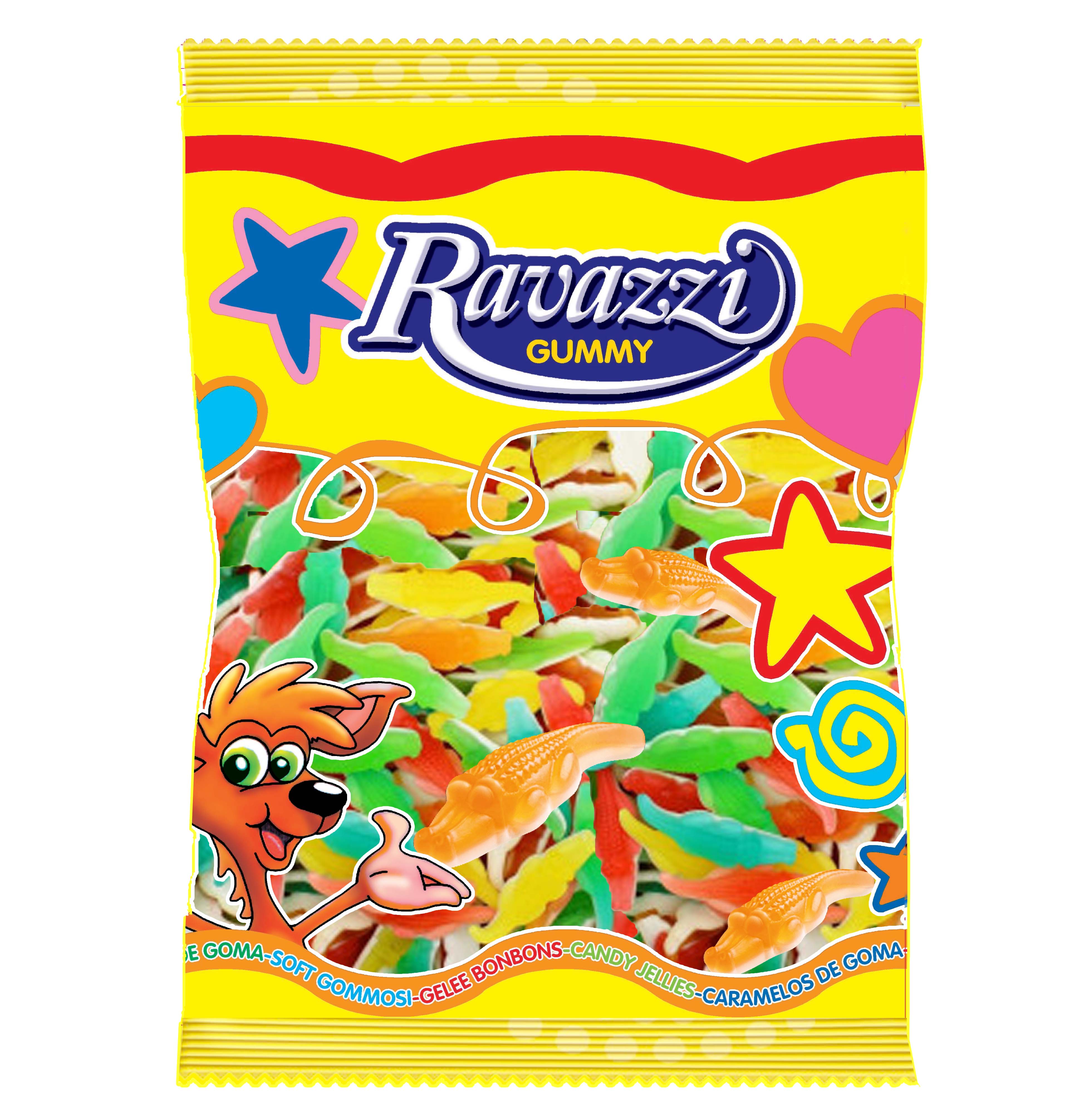 Мармелад Ravazzi Крокодилы ассорти 1кг Ravazzi Gummy