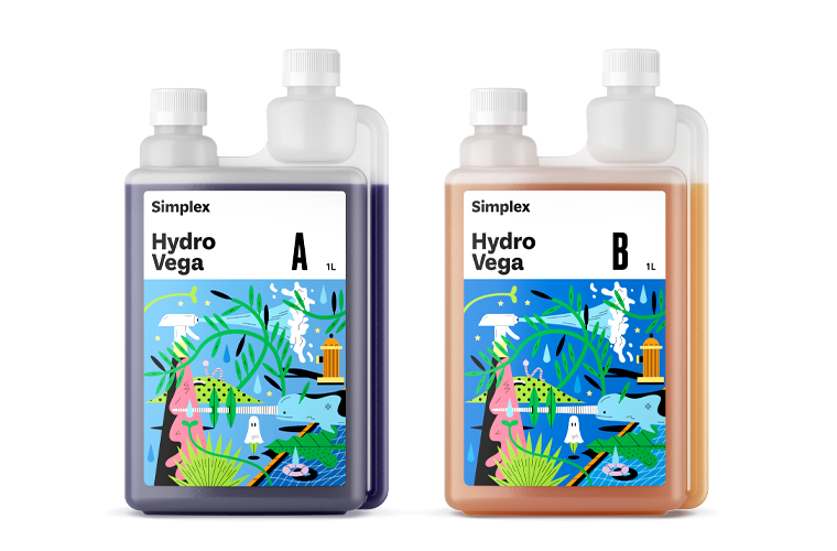 Органоминеральное удобрение Simplex Hydro Vega A + B 1 л