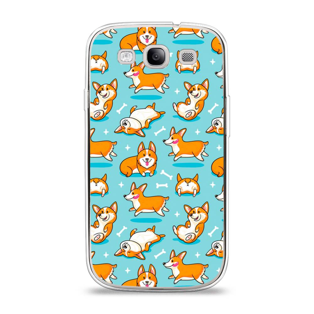 

Чехол Awog на Samsung Galaxy S3 / Самсунг S3 "Веселые корги", Коричневый, 23750-2