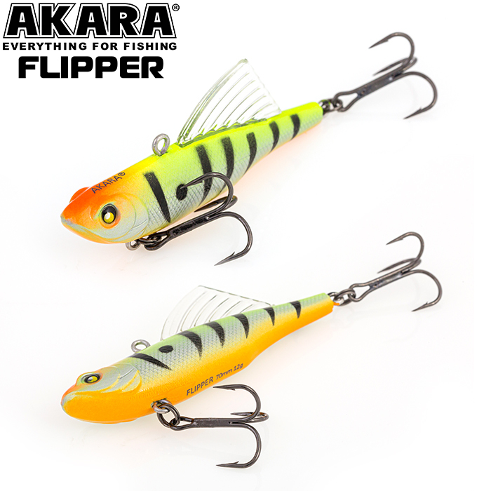 

Воблер Akara раттлин Flipper 70 мм 12 гр 3/7 oz 2,8 in A 6, Разноцветный, Flipper