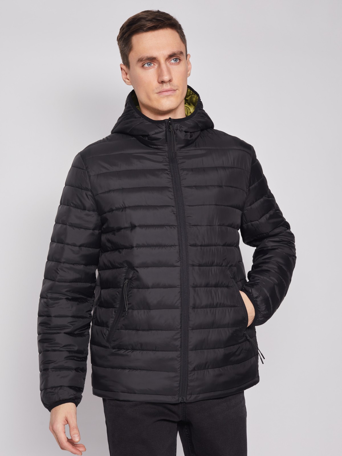 

Куртка мужская Zolla 012125146034 черная XL, 012125146034