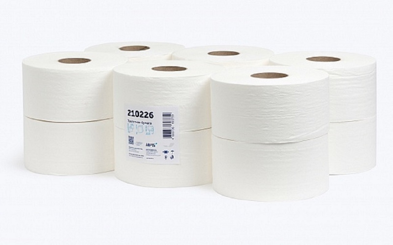 Туалетная бумага НРБ 2 слоя 12 рулонов по 200 м Premium 210226 втулка 7,5 см