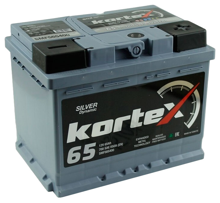 Аккумулятор Kortex Silver Dynamic 65А/Ч Обратная Полярность