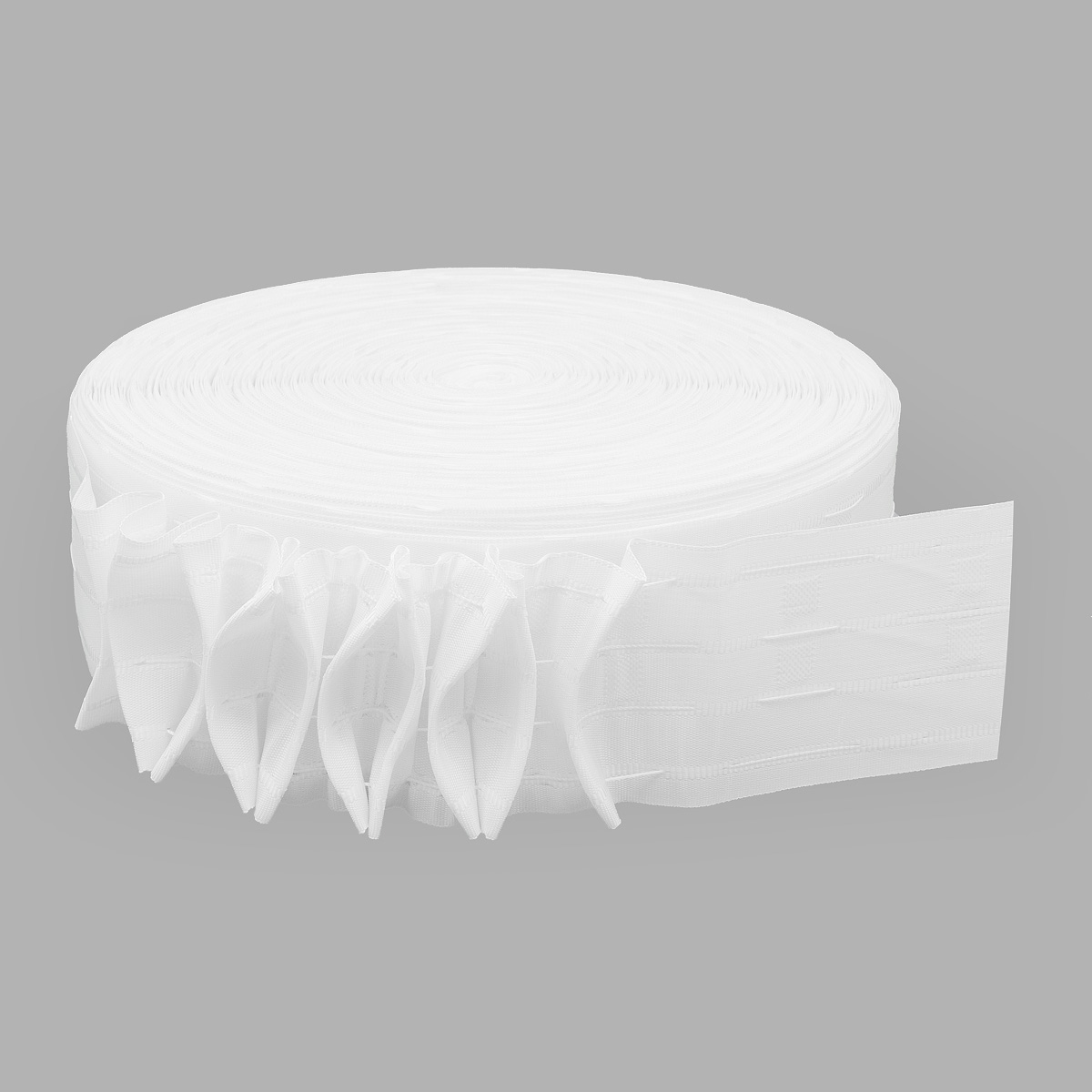 Тесьма шторная ПРОТОС, 8125-MS (8120-MS), лодочка, 8 см*100 м