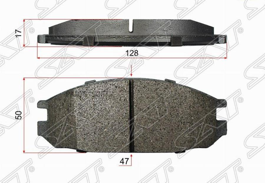 

Колодки тормозные перед nissan vanette sk22/nissan patrol y60 (зад)
