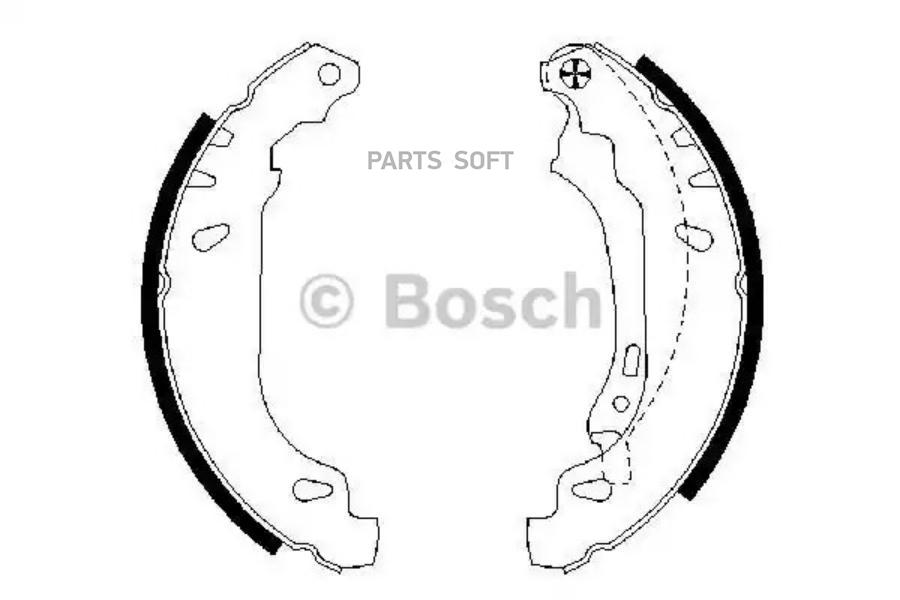 

Тормозные колодки Bosch барабанные Premium 1 986487556