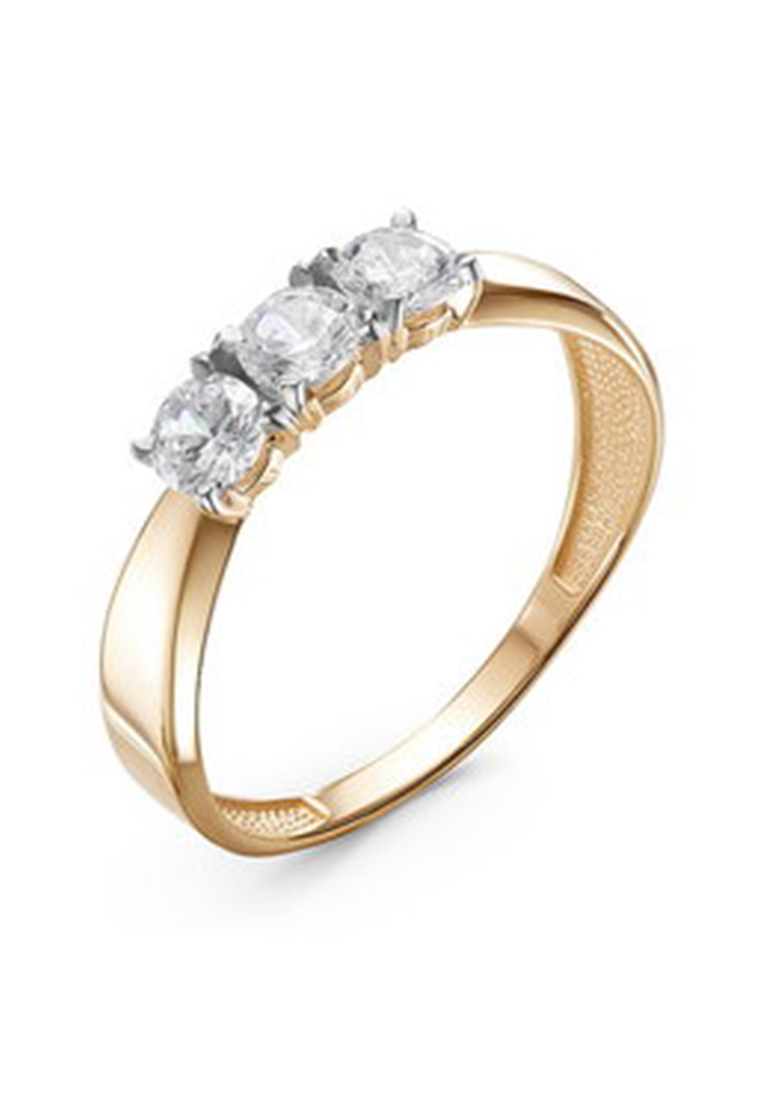 

Кольцо из желтого золота с фианитом р. , Kari Jewelry 117991, 117991