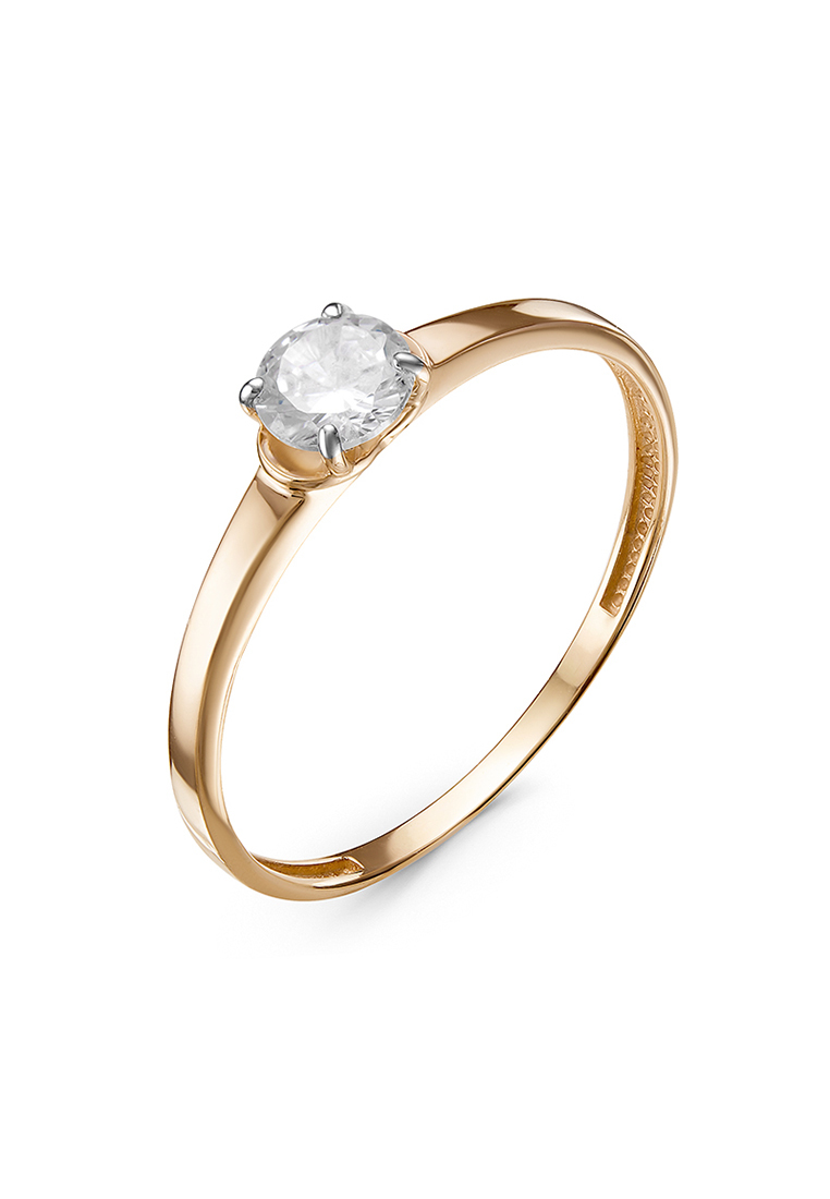 

Кольцо помолвочное из желтого золота с фианитом р.  Kari Jewelry 117912, 117912
