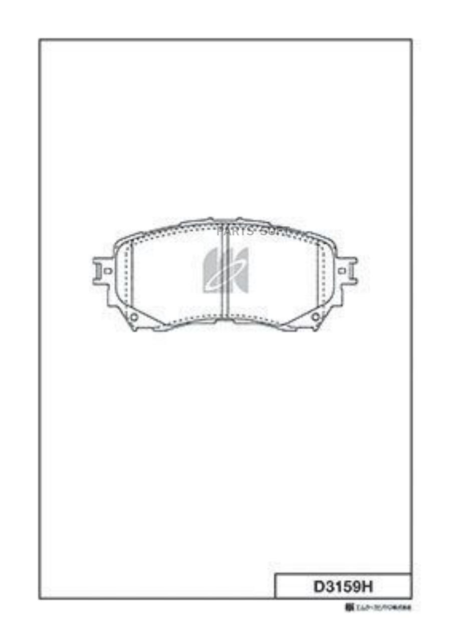 

Тормозные колодки Kashiyama дисковые D3159H