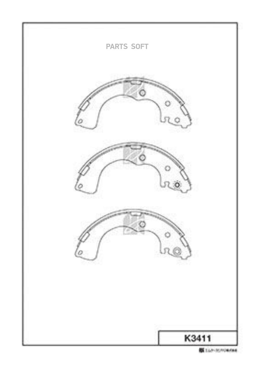 

Тормозные колодки Kashiyama барабанные K3411