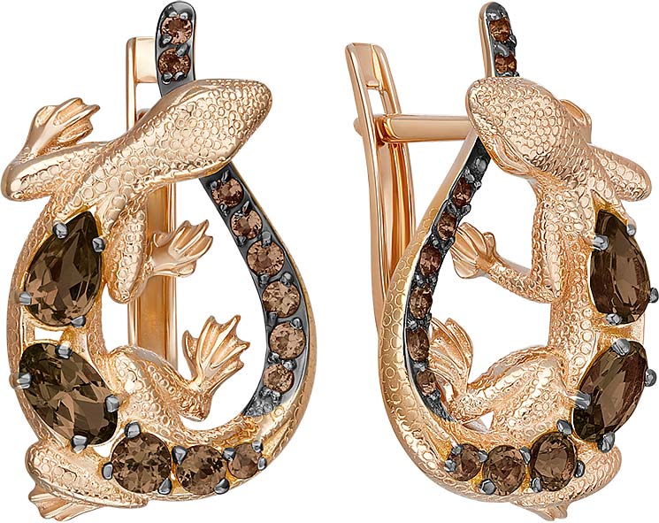 

Серьги из красного золота PLATINA jewelry 02-5287-00-202-1110, кварц, 02-5287-00-202-1110