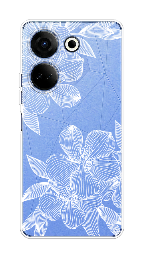 

Чехол на Tecno Camon 20/20 Pro 4G "Крокус", Белый;прозрачный, 304350-1