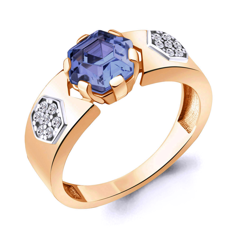 

Кольцо из серебра с фианитом Aquamarine Aquamarine 67439603А_925_з р, 67439603А_925_з