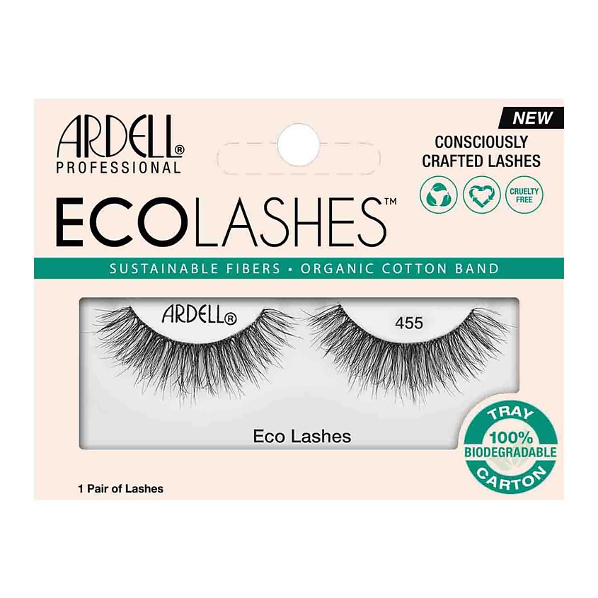 Ресницы накладные Ardell Eco Lashes 455 ресницы накладные ardell prof studio effects demi whispies цв