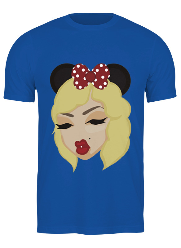 

Футболка мужская Printio Монро синяя 2XL, Синий, Монро
