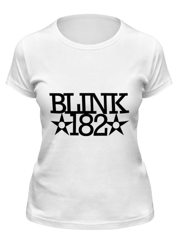 

Футболка женская Printio Blink182 star белая L, Белый, Blink182 star