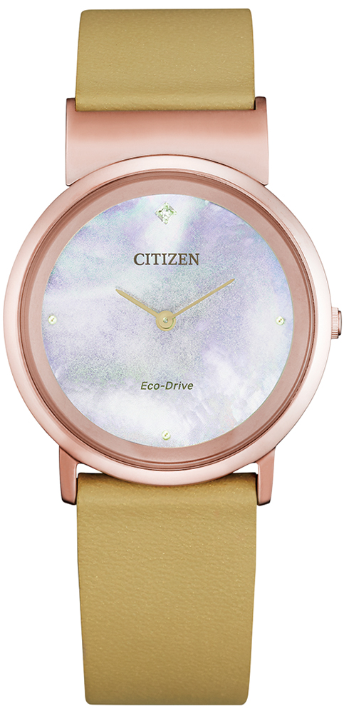 фото Наручные часы женские citizen eg7073-16y бежевые