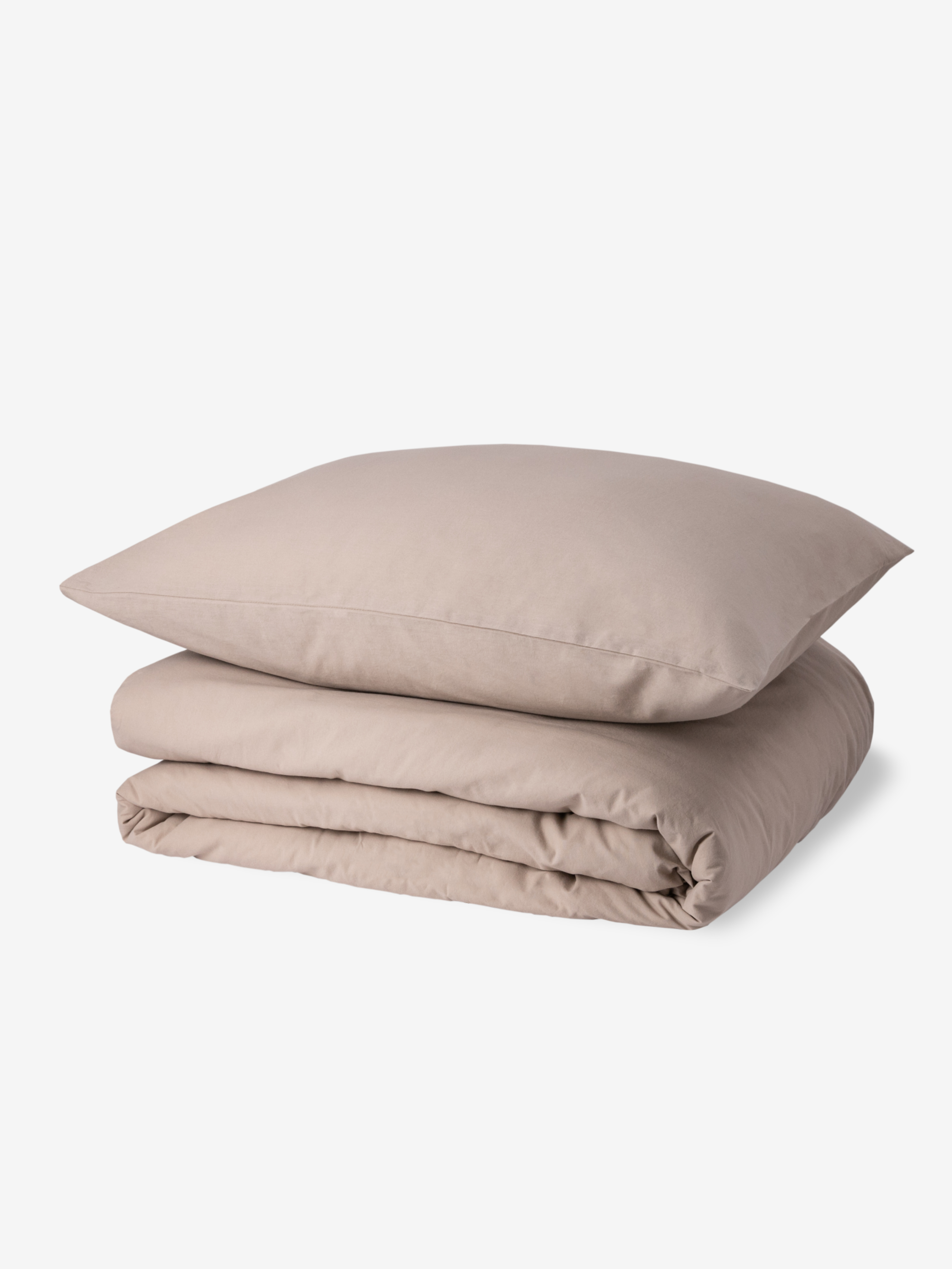фото Комплект постельного белья comfort hygge organic размер евро цвет светло-бежевый