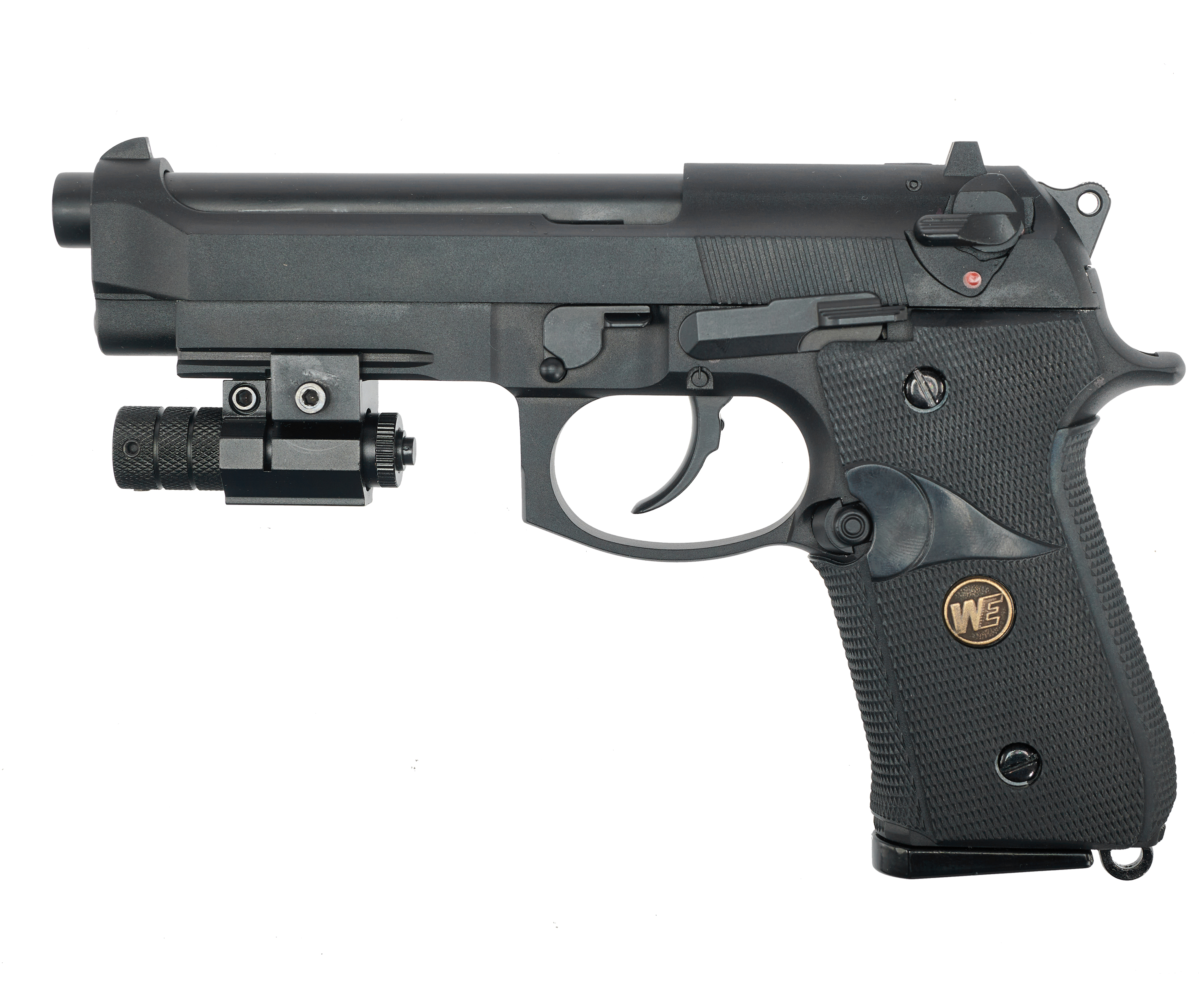 Страйкбольный пистолет WE Beretta M9A1 6 мм, GBB, черный, WE-M008