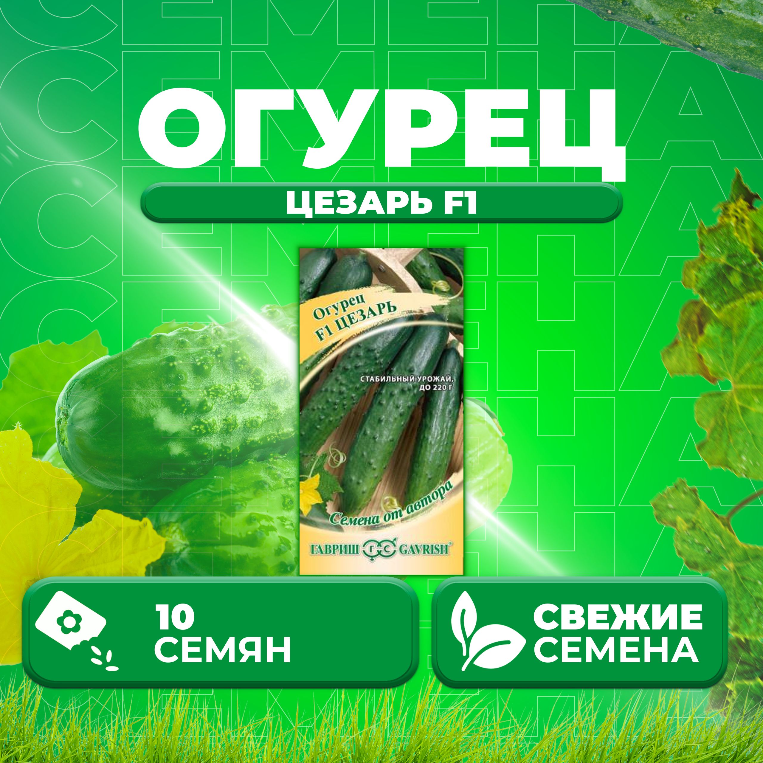 

Семена огурец Цезарь F1 Гавриш 70000838-1 1 уп., 70000838