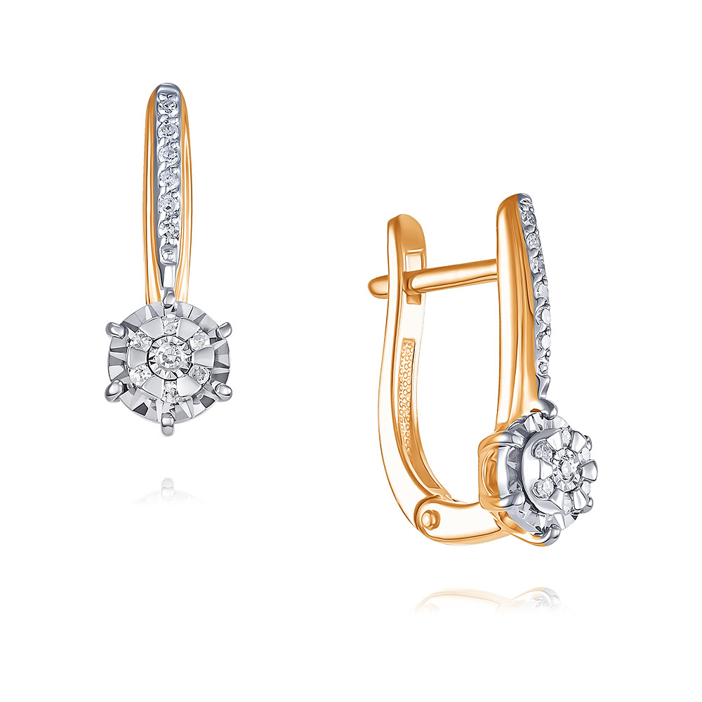 

Серьги из красного золота ADAMAS 24040610/01-А502Д-41, бриллиант, 24040610/01-А502Д-41