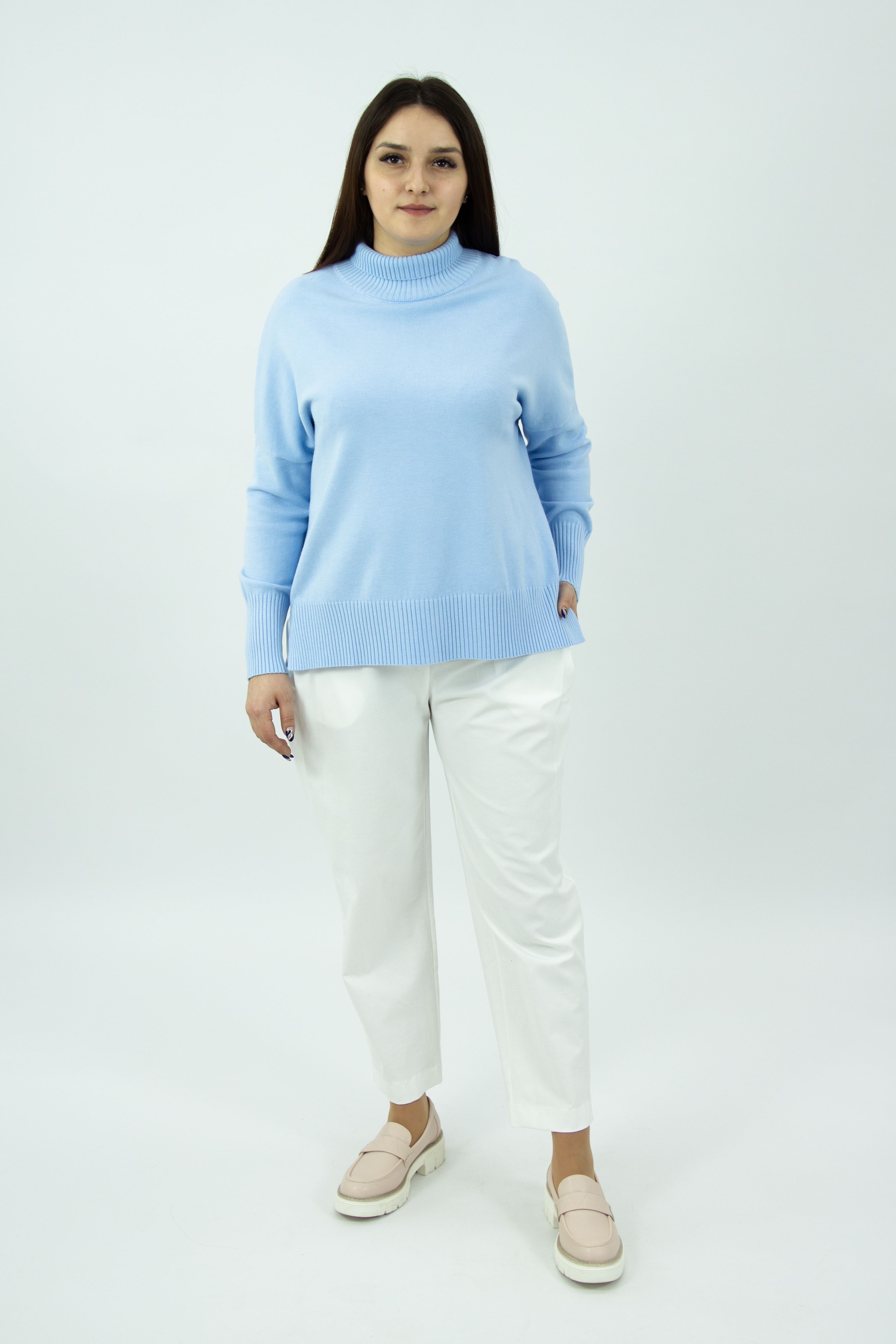 

Брюки женские 365 clothes 15615851.00 белые 48 RU, Белый, 15615851.00