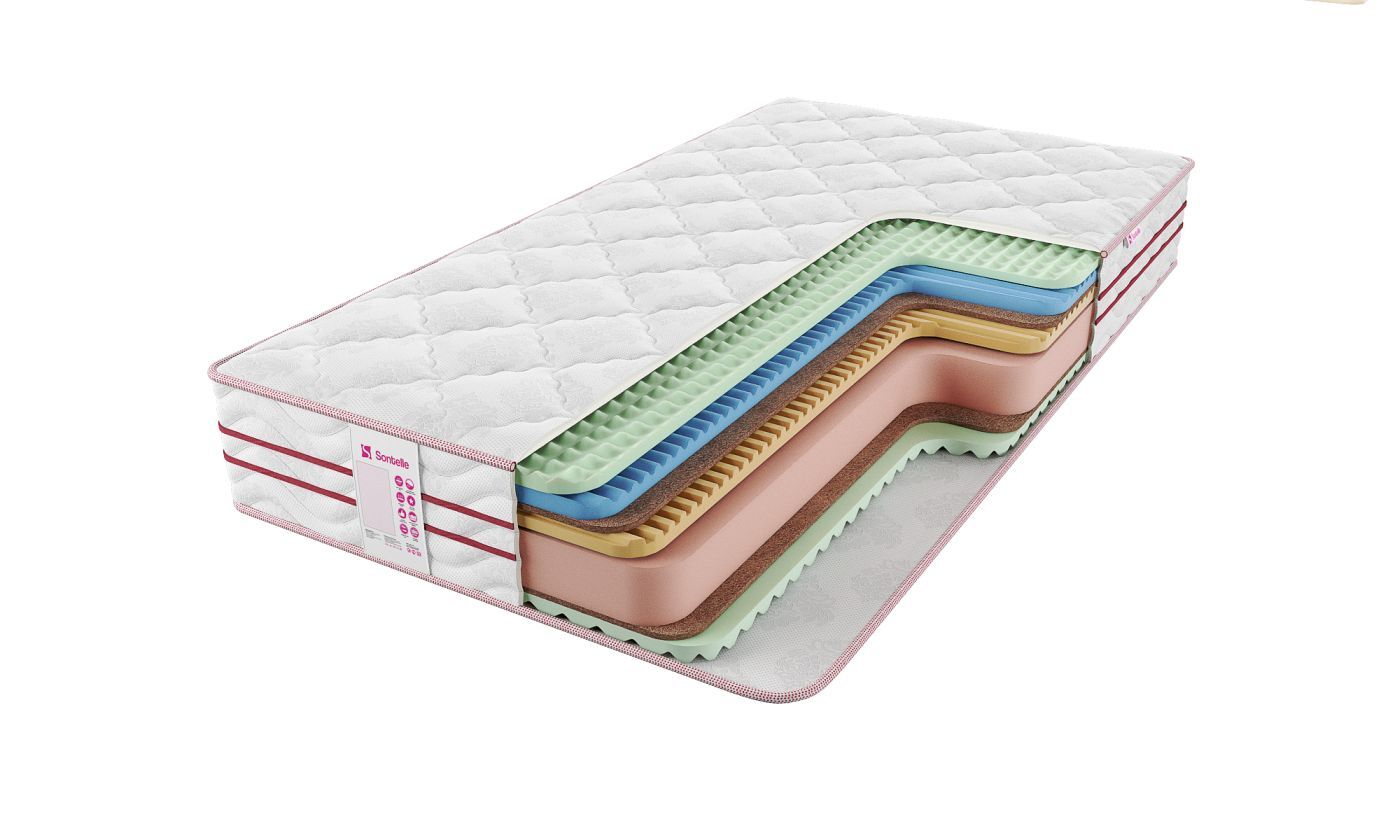 

Матрас Sontelle Roll Up Middle Shape 120x190, Белый, Roll Up Middle Shape