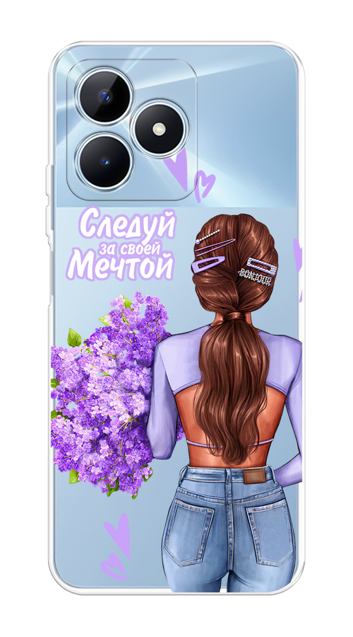 

Чехол на Realme C60 "Следуй за своей мечтой", Фиолетовый;коричневый, 2516550-1