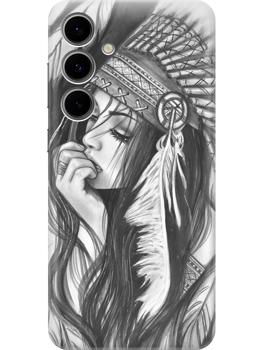 

Силиконовый чехол на Samsung Galaxy S24 FE с принтом "Эскиз девушки", Прозрачный;белый;серый;черный, 786718175