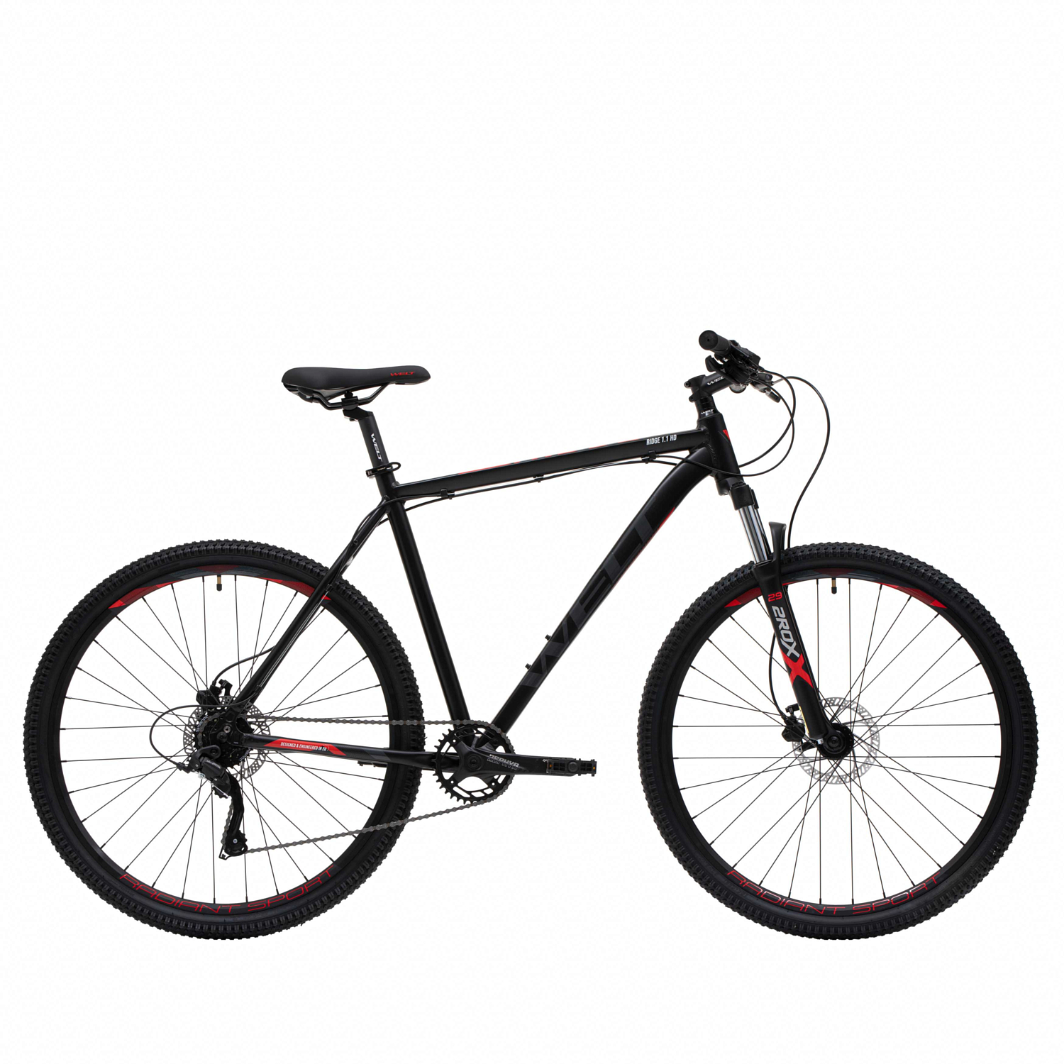

Велосипед Welt Ridge 1.1 HD 29" 2024 20" matt black, Черный