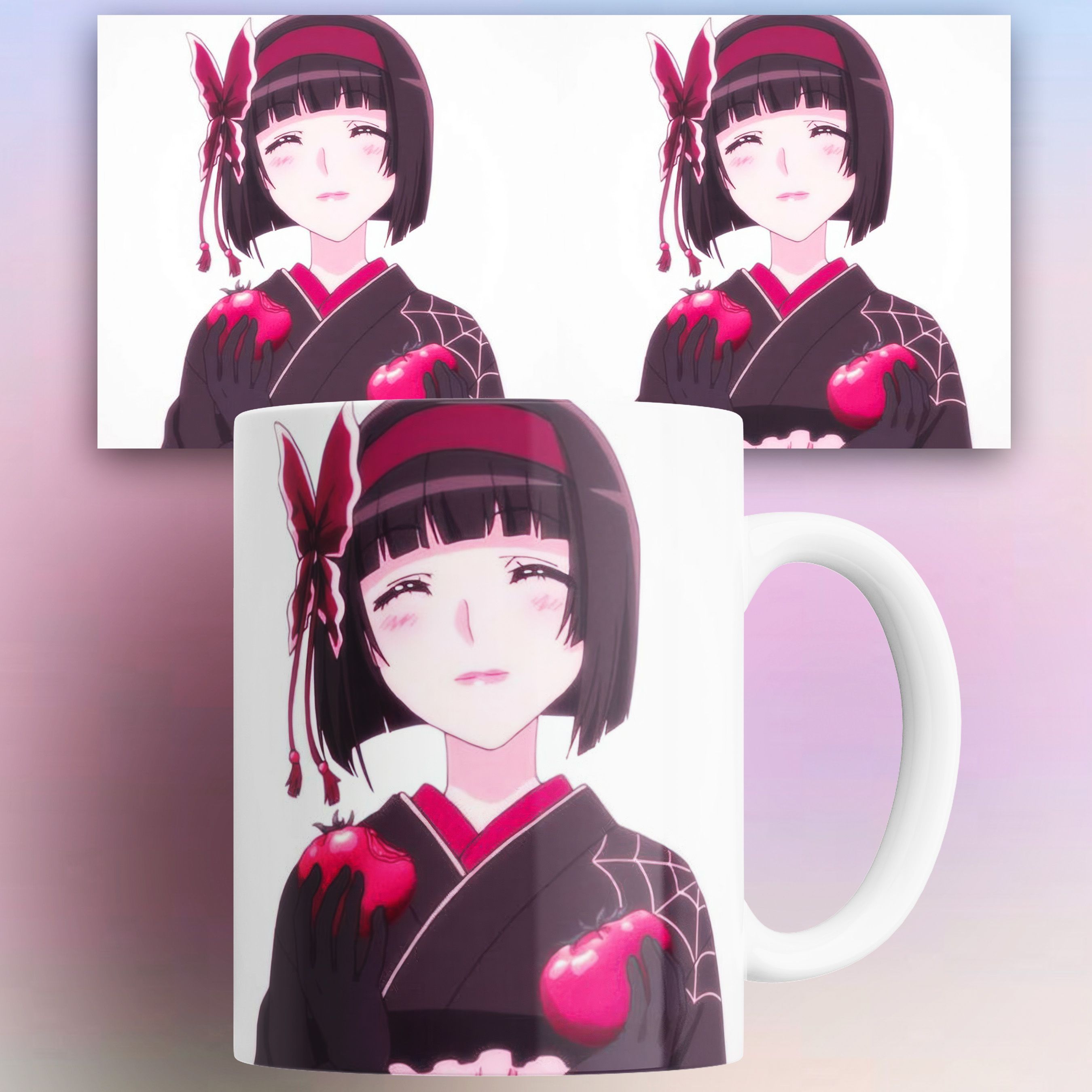 

Кружка Лунное путешествие приведёт к новому миру 330 мл, Кружка Лунное путешествие приведёт к новому миру Tsuki ga Michibiku Isekai Douchuu Мио 330 мл