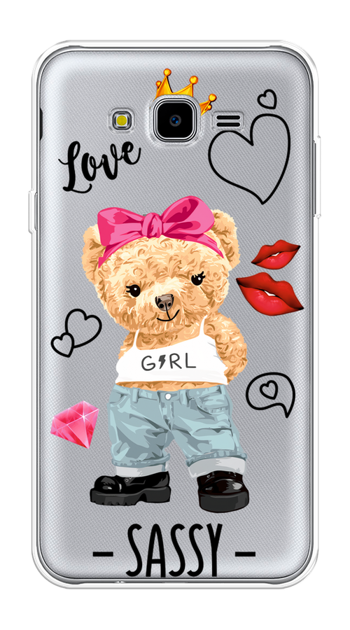 

Чехол на Samsung Galaxy J7 Neo "Sugar Mommy", Голубой;белый;розовый, 25350-6