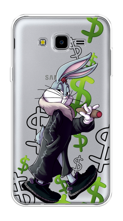 

Чехол на Samsung Galaxy J7 Neo "Rich Bugs Bunny", Зеленый;черный;голубой, 25350-6