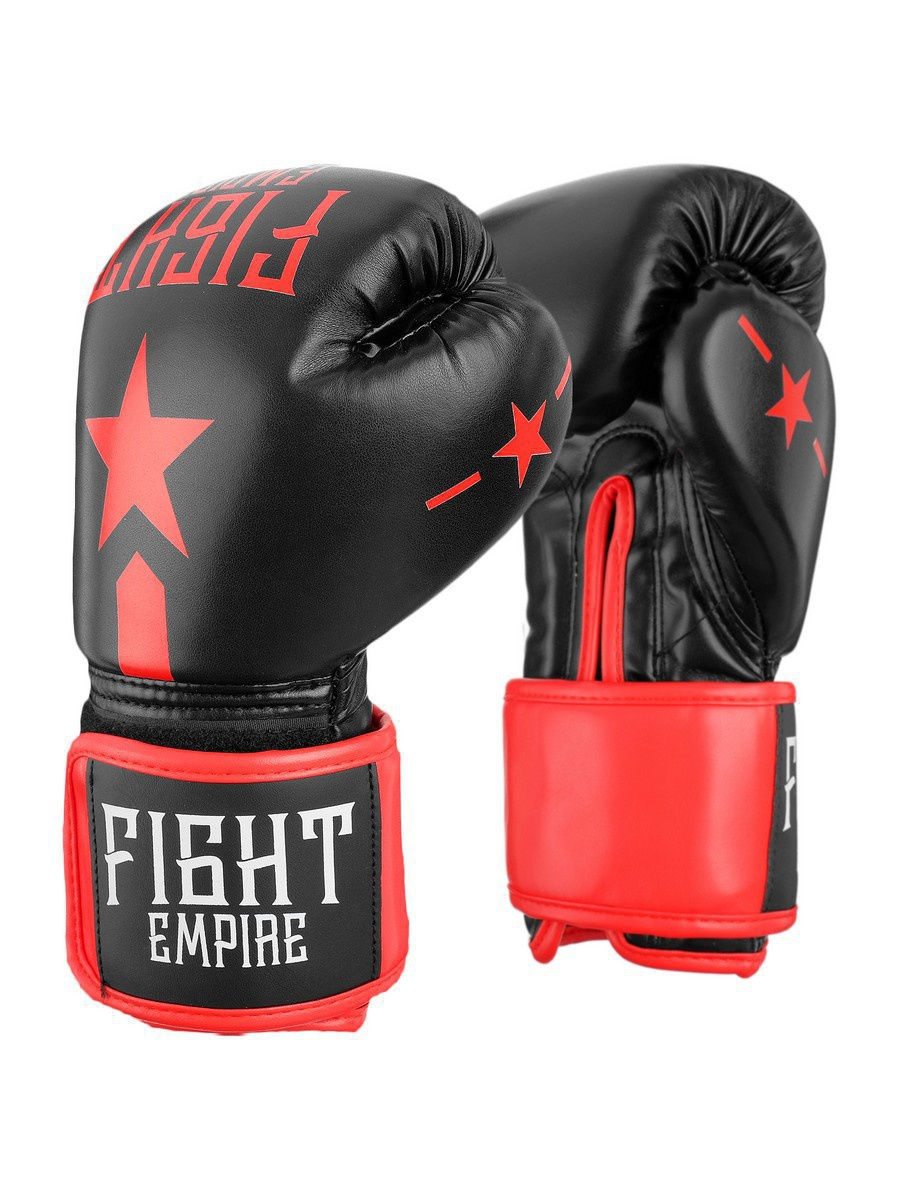 Боксерские перчатки Fight Empire 4153939 черный/красный 10 унций