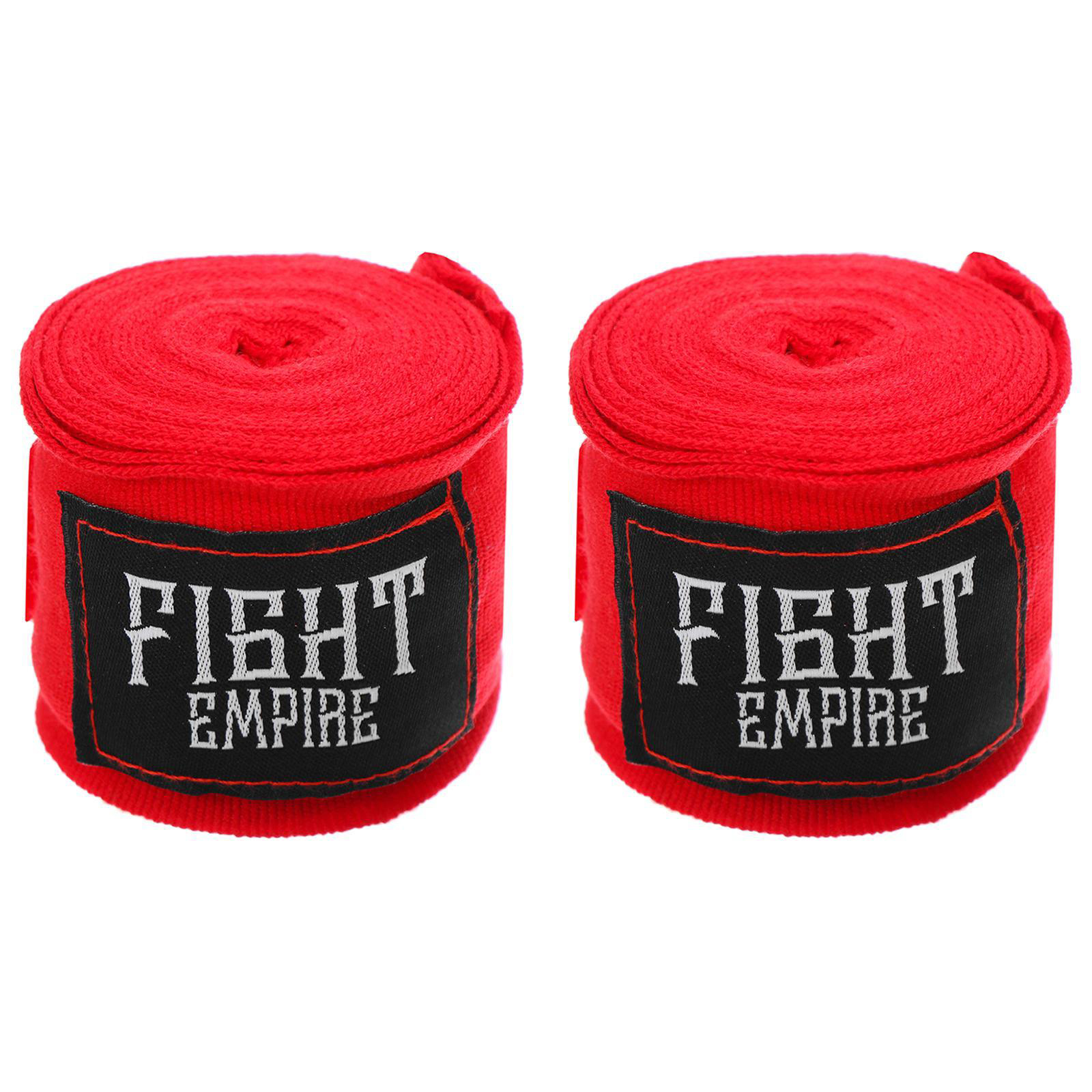 фото Боксерские бинты fight empire elastic красный 3 м