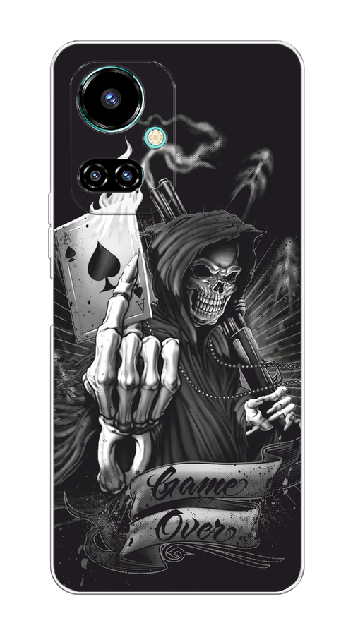 

Чехол на Tecno Camon 19/19 Pro 4G "Игра закончена", Черный;серый, 302250-1